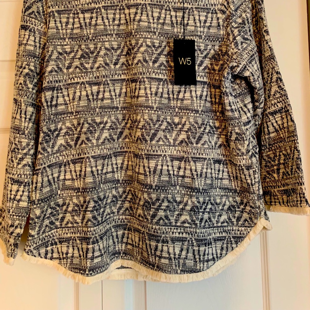 Navy beige shirt size L